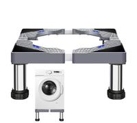 Generic Socle pour lave-linge et sèche-linge, socle pour machine à laver - Socle pour sèche-linge en acier - Ascenseur de machine à laver robuste avec 4 pieds solides, socle pour linge