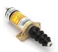 Generic Solénoïde D'arrêt de Moteur 12V, Boîtier en Acier Durable, Solénoïde pour Moteurs Industriels, Kit de Remplacement Parfait