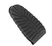 Generic Souget à Chaussures Antidérapante Remplacement du Avant en Caoutchouc Accessoires de Réparation Confortables Durables pour Hommes Femmes Noires 17 Cm 11,5 Cm 8,6 Cm (Avant-pied noir)