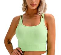 Generic Soutien-Gorge de Yoga de Racine pour Les Femmes, Un Soutien-Gorge Sportif élastique à l'ourlet Large de Couleur Pure Qui Transporte la Sueur pour la Danse (L)