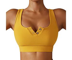 Generic Soutien-Gorge de Yoga, Soutien-Gorge Sportif Séchage à Séchage Rapide Fibre de Polyuréthane Confortable pour Courir pour Danser pour Les Filles (L)