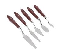 Generic Spatule à la Crème à Gâteau, Spatules à Cire Haute Résistance Pratique Antirouille 5 Pièces Lisses pour Décorer la Cuisson