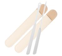 Generic Spatules à Maquillage en Métal 4 Pcs Manche Long, Outil Mélangeur Fond de Teint Professionnel, Palette Maquillage, Stick Mixeur Pigment, Usage Institut et Personnel
