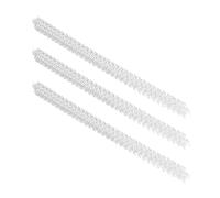 Generic Spirales de Liaison, 3: 1 Pitch 100pcs Fil Métal (WHITE)