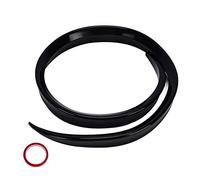 Generic Spoiler du Coffre, Aileron Arrière Spoiler élevé à l'épreuve du Brillant Vernis en Caoutchouc Brillant Aileron Arrière Noir 120cmx4cm Universel pour la Voiture