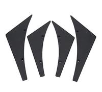 Generic Spoilers pour Voitures, Spoiler de Voiture avec Pack de Robettes de Montage 4pcs Universal Car Fin Bumper Splitter des Ailerons pour les Nageoires pour le Pare-chocs Avant et Droit (BLACK)
