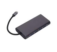 Generic Station d'accueil de 11 en 1 de Type C, Transmission à Grande Vitesse 11 en 1 Station d'accueil en Aluminium Coque en Alliage 4K HD pour Le Jeu (Grey)