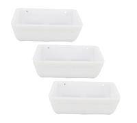 Generic Station d'alimentation de Clôture de Poulet, Station d'alimentation de Clôture de Bétail, Conception Suspendue en Plastique, Gain de Place pour Une Utilisation en Intérieur (White)