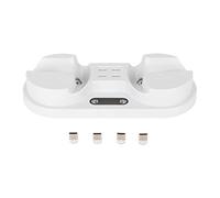 Generic Station de Charge Magnétique Double VR2, Charge Sûre et Rapide pour Les Joueurs PS VR, Matériau ABS Blanc