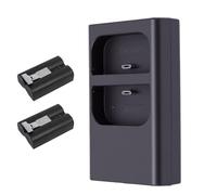 Generic Station de Chargeur de Batterie de Sonnette, Chargeur USB C à Double Emplacement pour Sonnette Ring 2 3 3 Plus, de Remplacement Compact