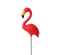 Generic Statue D'oiseau, Figurine Décorative de Jardin, Décoration de Gâteau, à Planter dans Le Jardin, Sculpture pour Pot de Fleurs, Allée, Rouge 12.5x12.7cm 28cm
