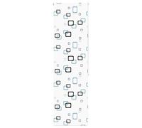 Generic Store Enrouleur pour Salle de Bain, Pare-Soleil de Fenêtre de Douche PEVA sans Option de Perçage, Rail Supérieur en Aluminium, Connecteur de Chaîne pour (60 x 240 cm sans Cassette)