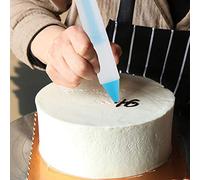Generic Stylo D'écriture Alimentaire en Silicone Durable avec Plusieurs Buses pour la Décoration de Gâteaux et L'art de la Pâtisserie dans L'outil de Cuisine Rouge Bleu Rose (BLUE)