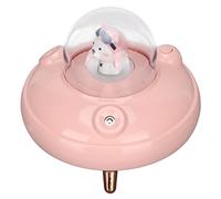 Generic Supplies de qualité de L'air Mignon Mini-UFO Humidificateur, 400 Ml Double Buses de Brume Cool Usb, Lumières Colorées pour le Voyage de Voyage Baby Room avec Opération Calme (rose)