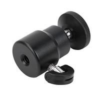 Generic Support à Bille pour Appareil Photo, Rotation Durable à 360 °, Mini Rotule pour Caméscope DSLR, Amateurs de Photographie, Aluminium et Alliage MG (Black)