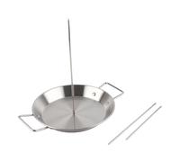 Generic Support à Broche Vertical avec 3 Pointes Amovibles Brochette en Acier Inoxydable pour Gril Accessoire de Barbecue Brésilien Capture les Jus Facile à Nettoyer S'adapte à la (Acier inoxydable)