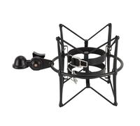 Generic Support Anti-choc en Métal pour Micro avec Fonction Anti-vibration pour une clarté D'enregistrement Améliorée pour la Diffusion en Direct et une Utilisation en Studio, Compatible avec les