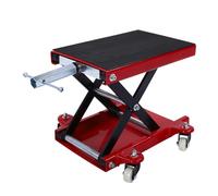 Generic Support Central de Moto, Cric de Levage Mobile et Pliable avec Manivelle à 4 Roues pour Vélos de Tourisme Street Cruiser pour un Rangement Pratique