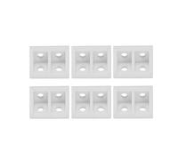 Generic Support D'Angle à Angle Droit Durable en Plastique 50 Pièces pour Renforcer les Joints de Meubles, Tiroirs, Fenêtres, etc. Blanc, 7,2 Oz Applicable aux Projets de Rénovation Domiciliaire