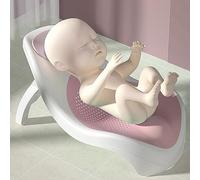 Generic Support de Baignoire pour bébé, Séchage Rapide de l'espace Respirant Qui Sauve PP TPE (PINK)