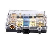 Generic Support de Boîte à Fusibles à Lame de Circuit Audio de Voiture Haute Performance 60 A pour Une Utilisation Sûre dans Les Voitures, Camions et Bateaux | Matériau Plastique + Alliage de Zinc