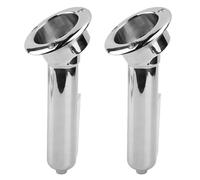 Generic Support de Canne à Pêche pour Bateau, Robuste, Montage encastré de 40 Mm, Conçu pour la stabilité et la commodité sur Les Bateaux et Les Yachts, en Acier Inoxydable 316 (30 degrés)