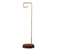 Generic Support de Carillon Éolien Multifonction Stable avec Base Plate en Métal Bois pour de Plantes Décorations et Mangeoire Convient aux