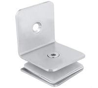 Generic Support de Charnière à Pince pour Porte de Douche en Acier Inoxydable de qualité Supérieure, Angle D'ouverture de 90 Degrés pour une épaisseur de Verre de 8 à 12 Mm, 1 unité