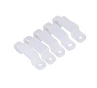 Generic Support de Clip en Silicone Flexible pour Bande Lumineuse RVB 100 Pièces, Accessoire de Lumière Douce pour Fixation étanche 3528 5050 1210, Largement utilisé pour la Décoration Extérieure