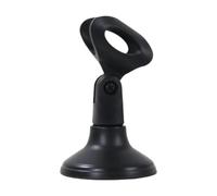 Generic Support de de bureau, vis 5/8, support de portable avec clip de micro et base ronde amovible pour interviews, bureau à domicile, A