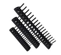 Generic Support de Douille Noir, Ensemble D'organisateurs de Rangement Peu Encombrant, Longue Durée de Vie pour Boîtes à Outils, 3 Pièces 1/4 Pouces 3/8 Pouces 1/2 pour Bricoleur