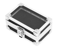 Generic Support de Forets à Ongles Multi-trous, Anti-poussière avec Couvercle Transparent pour Artistes D'ongles, en Aluminium renforcé (BLACK)