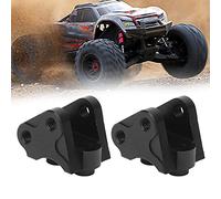 Generic Support de Liaison d'amortisseur Inférieur Avant et Arrière, 2 Pièces, Conception Spéciale pour Voiture SCX10 II 90047 90046 RC, Liaisons d'amortisseur en Alliage 'Aluminium CNC (Black)