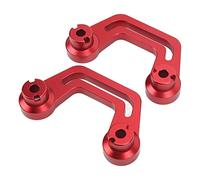 Generic Support de Lumière de Pare-brise en Alliage D'aluminium, Pilier A adapté pour Gladiator JT 2020 - 2022, Support de Montage de Lumière de Capot Durable, 2 Unités (rouge)