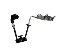 Generic Support de micro pour cymbale et batterie, tige à rotule rotative, stable, résistant à l'usure, réglage universel, adaptateur pour micro à