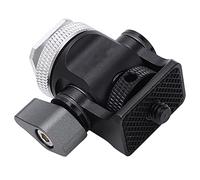 Generic Support de Moniteur de Terrain, Support de Caméra Durable pour Enregistreur Vidéo et Téléphone Portable, Bouton Réglable à 360 ° pour les Amateurs de Vidéographie (SILVER)