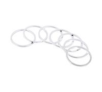 Generic Support de Pédalier de Vélo Durable en Aluminium, Entretoise de Volant D'inertie pour Ajuster le Moyeu de Vélo pour L'axe BB, 15 Pièces Argent/rouge/noir (SILVER)