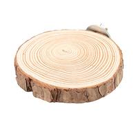 Generic Support de Perchoir Rond en Bois Naturel pour Oiseaux, Surface Lisse pour Un Jeu en Toute sécurité, Plate-Forme Facile à Nettoyer pour Aire de Jeux pour Oiseaux, Jouet Léger et Pratique pour