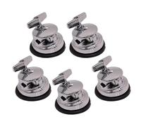 Generic Support de Pied de Tom, Support de Montage pour Accessoires D'instruments de Musique, Support Robuste pour Tambour, Base de Pied de Tom, 5 Pièces