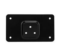 Generic Support de Plaque d'immatriculation Laydown, Support en Acier à 3 Trous pour Grandes Motos de 1973 et Plus, Kit de Montage incliné avec Entretoises pour Un Ajustement sécurisé