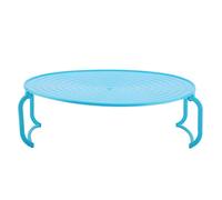 Generic Support de Plateau de Cuisson en Plastique pour Four à -ondes, pour Gagner du Temps en Matière de Chaleur, en Rouge, Bleu, Vert, 9.25 * 9.25 * 3.15 Pouces (BLUE)