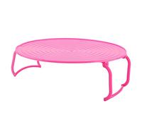 Generic Support de Plateau de Cuisson en Plastique pour Four à -ondes, pour Gagner du Temps en Matière de Chaleur, en Rouge, Bleu, Vert, 9.25 * 9.25 * 3.15 Pouces (rouge)