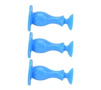 Generic Support de Porte de Lave-linge à Chargement Frontal, 3 Pièces, Matériau en Caoutchouc pour Accessoire de Machine à Laver (BLUE)