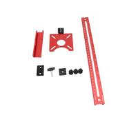 Generic Support de Rainure de Fraisage de Routeur, Gabarit de Coupe Circulaire en Alliage D'aluminium de Haute Précision pour le Travail du Bois, Panneaux de Fibres de densité Moyenne, Ensemble de 5
