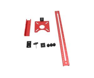 Generic Support de Rainure de Fraisage de Routeur, Gabarit de Coupe Circulaire en Alliage D'aluminium de Haute Précision pour le Travail du Bois, Panneaux de Fibres de densité Moyenne, Ensemble de 5