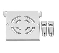 Generic Support de Réception en Alliage D'aluminium, Pièces de Mise à Niveau pour Voiture SCX24 1/24 RC, Support de Récepteur Léger et Durable pour Véhicules Télécommandés (Silver)