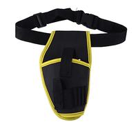 Generic Support de Taille pour Perceuse électrique, Pochette Multifonctionnelle pour Outils électriques avec Ceinture pour électriciens et Ouvriers du Bâtiment, Matériau en Polyester (Bord Jaune)