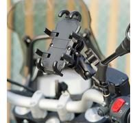 Generic Support de Téléphone, Construction Durable, Verrouillage Mécanique, Support de Téléphone de Moto Flexible Absorbant les Chocs pour Scooter (Type de montage miroir)