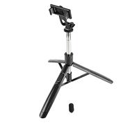 Generic Support de Trépied Flexible pour Perche à Selfie, Trépied Extensible pour Smartphone en Acier Inoxydable ABS de qualité Supérieure avec Télécommande Bluetooth