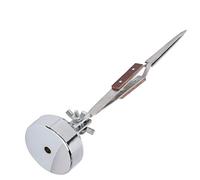 Generic Support de Troisième Main avec Pince à épiler, Pince à épiler Robuste pour le Soudage de Bijoux, Rotation à 360 ° pour les Amateurs et L'artisanat, 1 Pièce D'acier 45# (bouche droite)